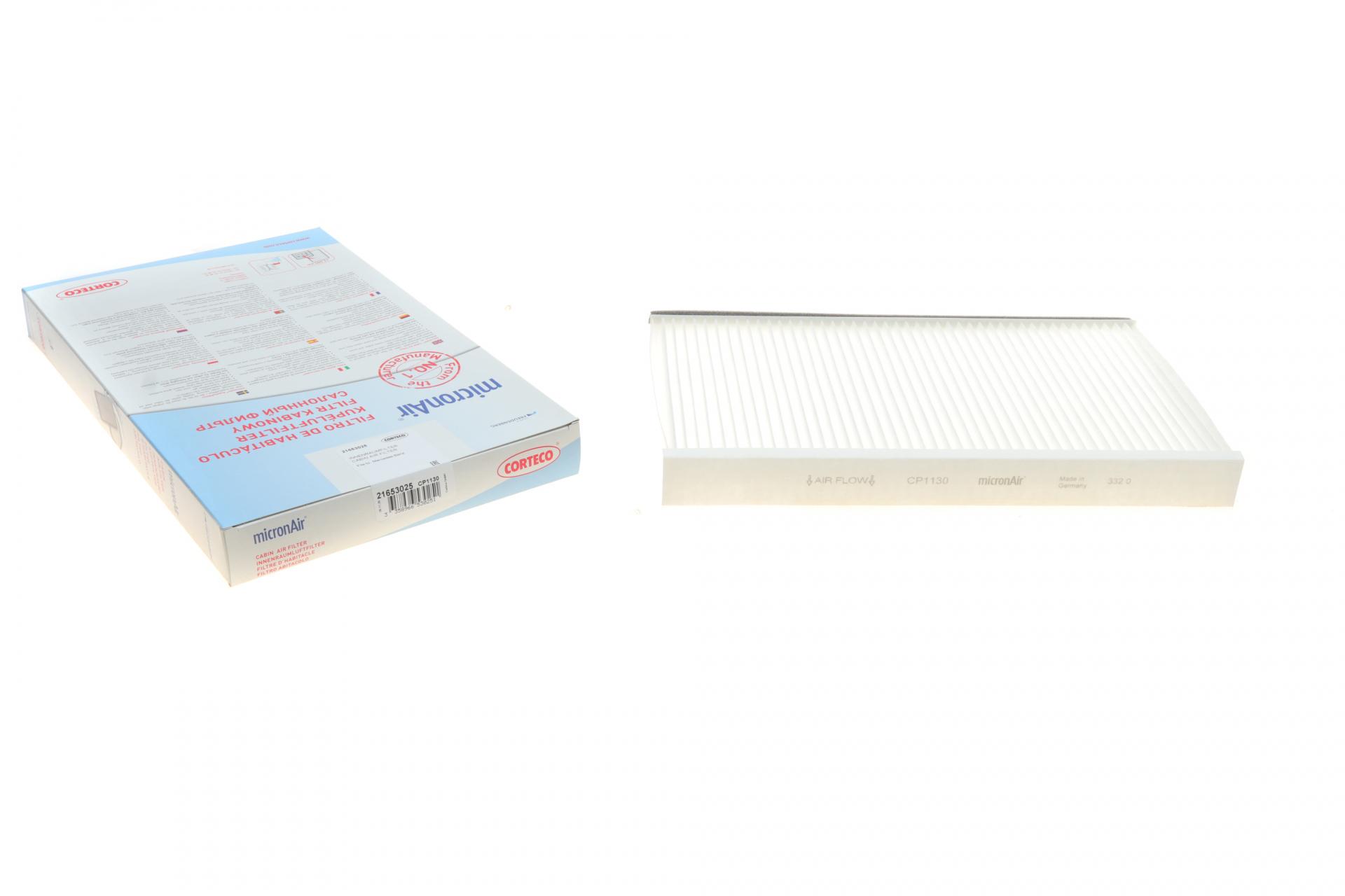 Фильтр салона CORTECO для MB Vito W639 03- (21653025)