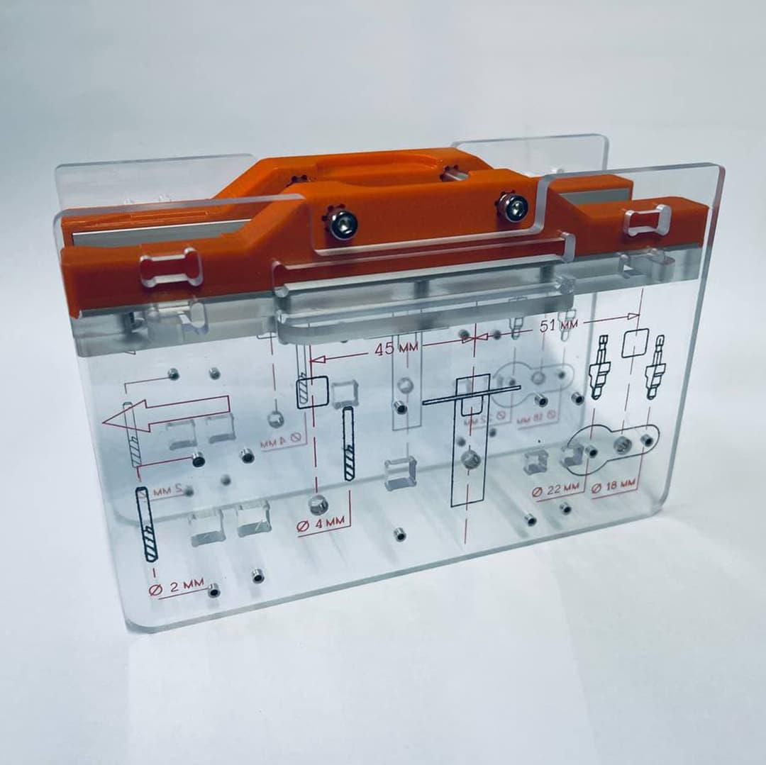 Шаблон розмітки та встановлення дверних ручок MasterFOX (dp-33)