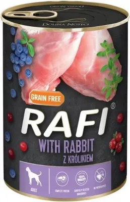 Консерва для собак Rafi з кроликом 800 г (5902921305057)