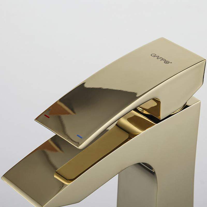 Смеситель для умывальника Gappo G1007-13 Золотой (1045060) - фото 13 Смеситель для умывальника Gappo G1007-13 Золотой (1045060) - фото 13