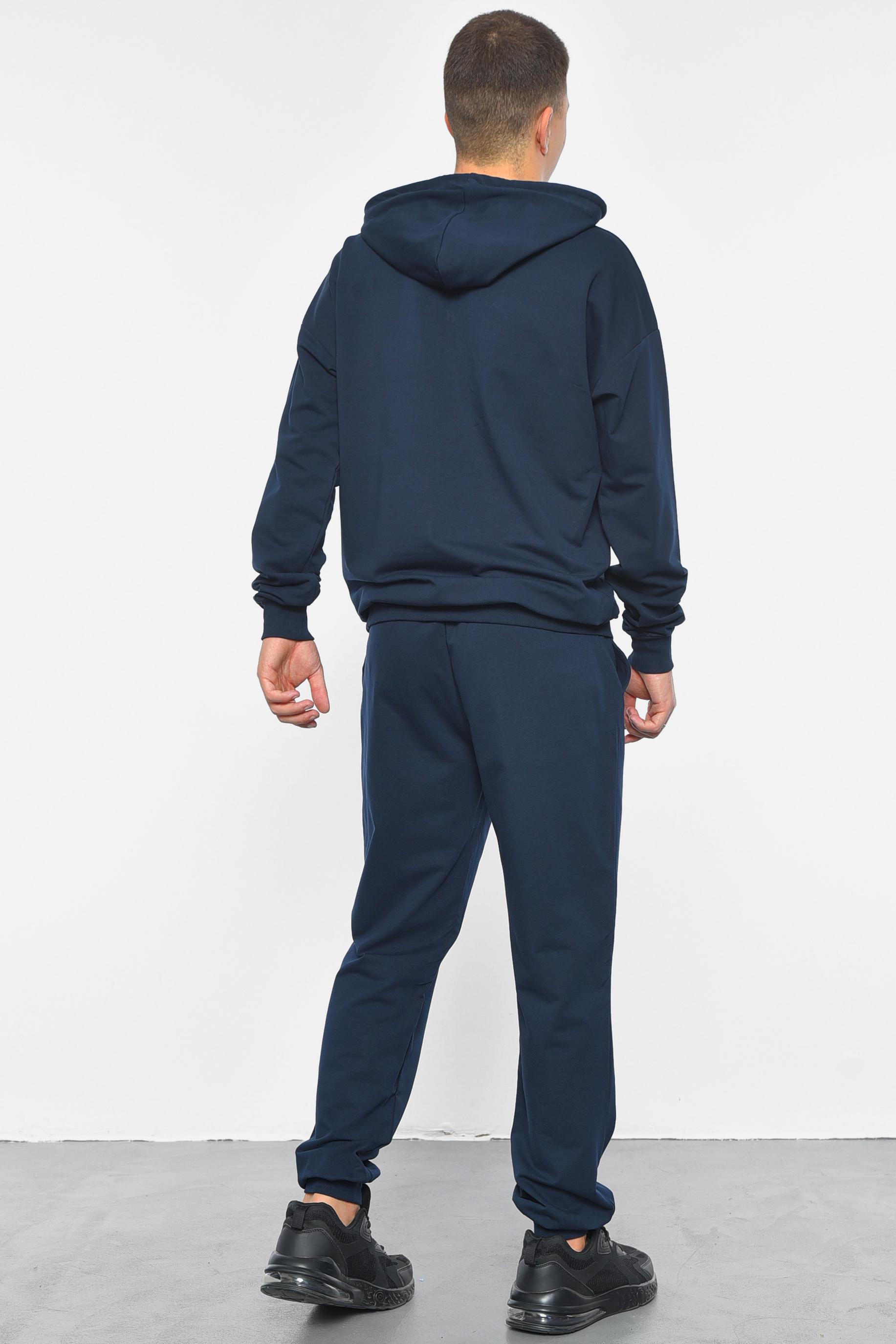 Спортивний костюм чоловічий XL Темно-синій (189755) - фото 3 Спортивний костюм чоловічий XL Темно-синій (189755) - фото 3