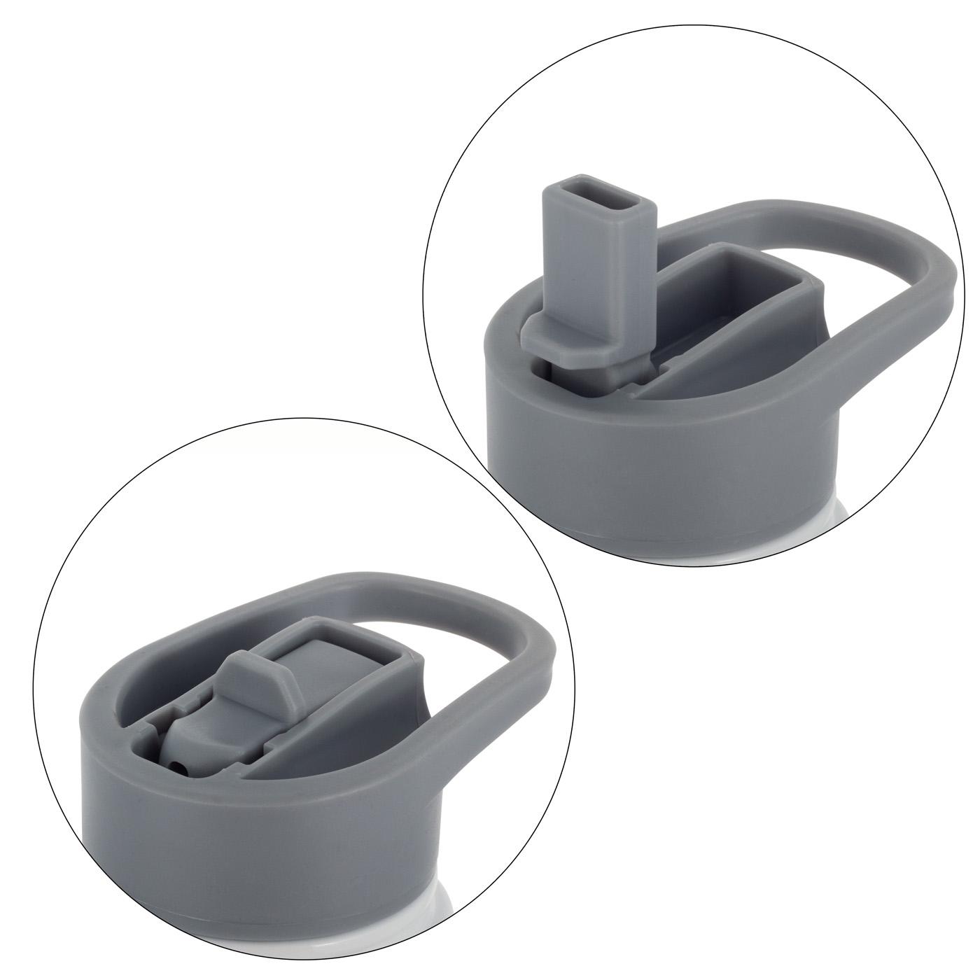 Термобутылка для детей Kamille с 3D принтом из нержавеющей стали 480 мл Белый (2162) - фото 4