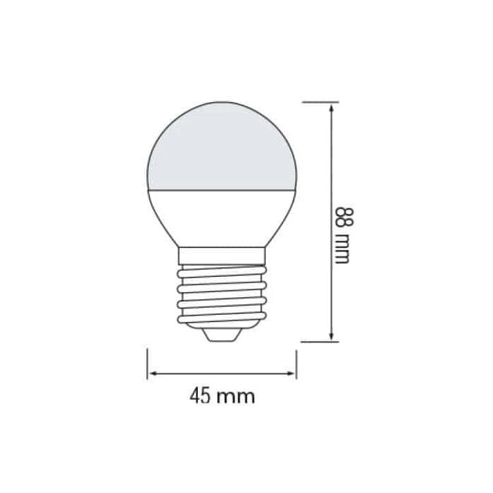 Лампа светодиодная Horoz Шарик SMD 8W 4200K Е27 800Lm 175-250V (32145-1) - фото 2