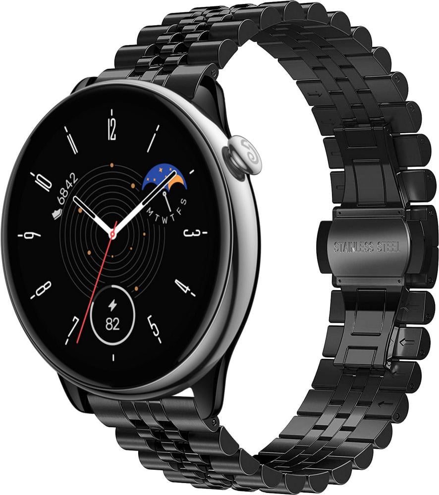 Браслет металлический Stech для Amazfit GTR Mini Black (33502-2B) Браслет металлический Stech для Amazfit GTR Mini Black (33502-2B)