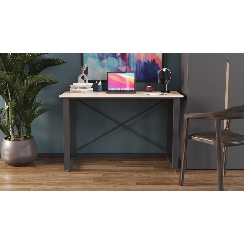 Письмовий стіл Ferrum-decor Drayv метал/ДСП 32 мм Чорний/Дуб Сан-Марино (FRD-103360) - фото 4