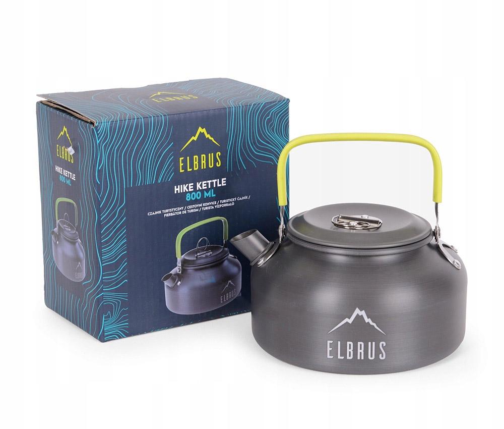 Туристический чайник Elbrus Hike Kettle 800 мл Matt Grey/Lime (DS08) - фото 4