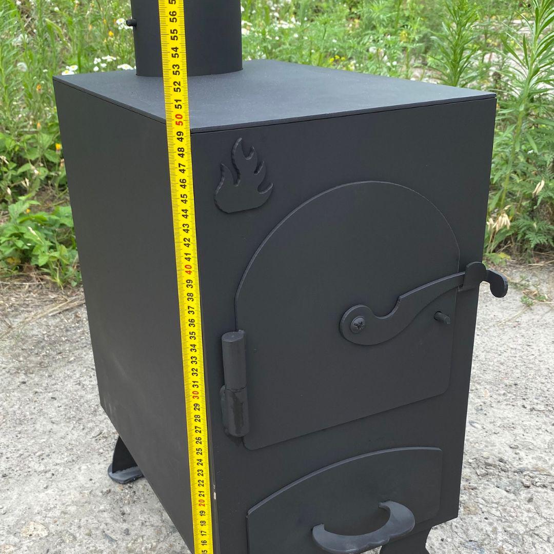 Буржуйка на дровах Трійка для дому сталева 3 мм - фото 6