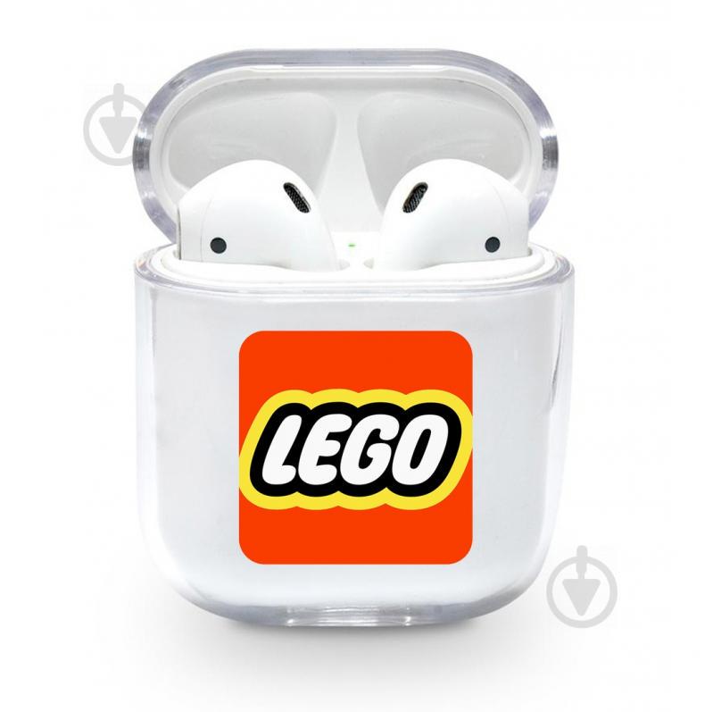 Прозрачный силиконовый чехол Apple AirPods с рисунком - Lego (KAP1178)