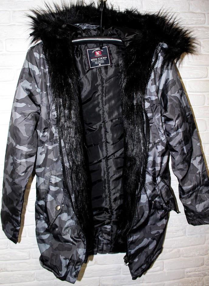 Парка 10-008 XXL Серый (1785) Парка 10-008 XXL Серый (1785)