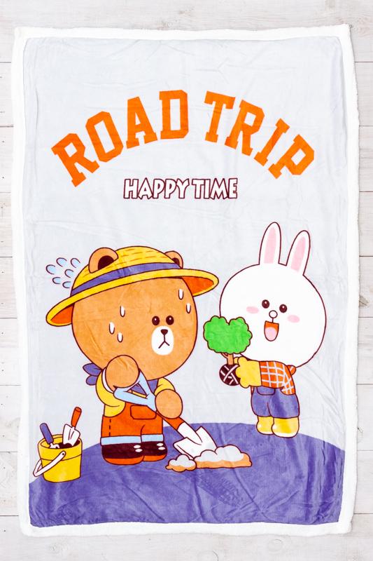 Плед дитячий з малюнком Носи Своє 110х140 см Сірий (58601)