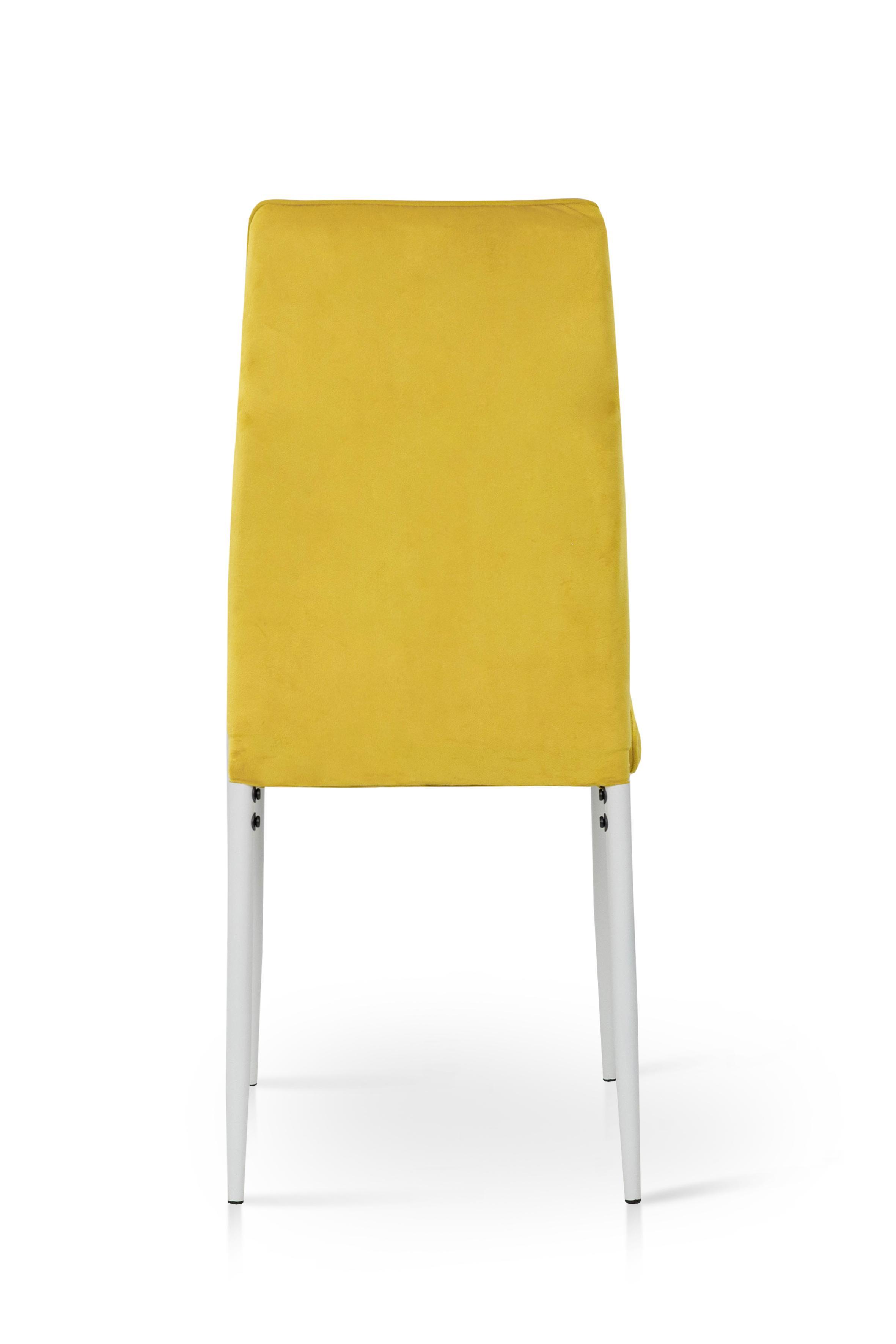 Стул для кухни и гостиной ГРЕЙС Рич 410х970х400 мм Белый/Желтый (GAА0056772) - фото 11