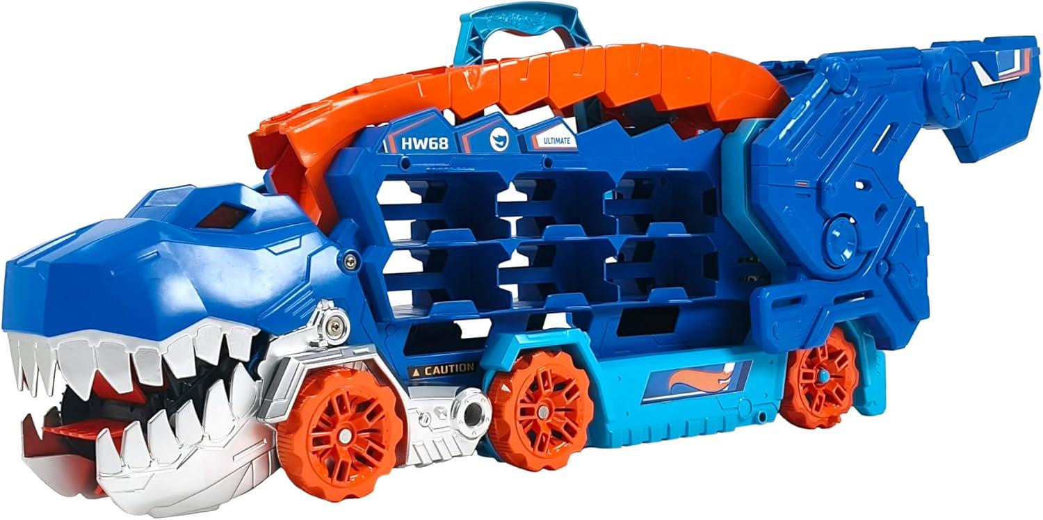 Набір іграшковий Hot Wheels City Мега-транспортер Неймовірний Ті-Рекс машинки з треком (22514860)