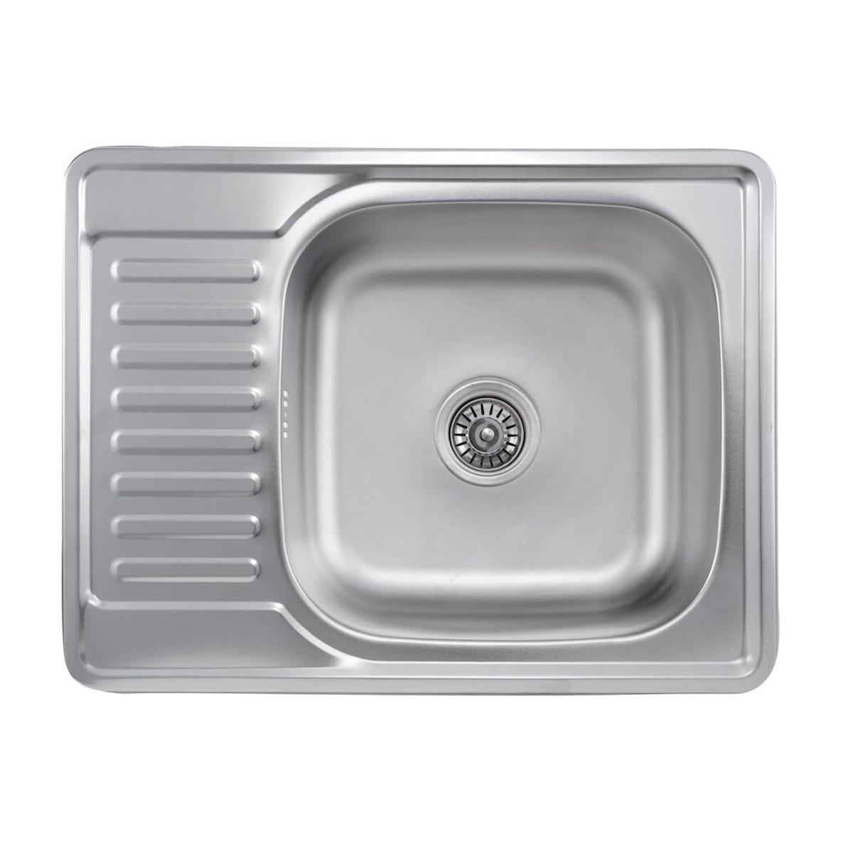 Мойка кухонная Valeso 650х500 прямоугольная нержавеющая сталь сатин 0,8 мм (PLTM-SP000044162)