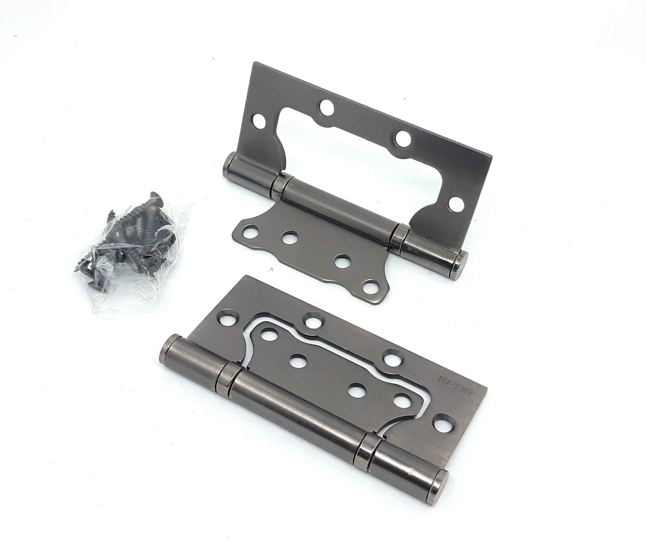 Комплект завіс KEDR FLUSH метелик 100x75x2 мм Графіт (34714061)