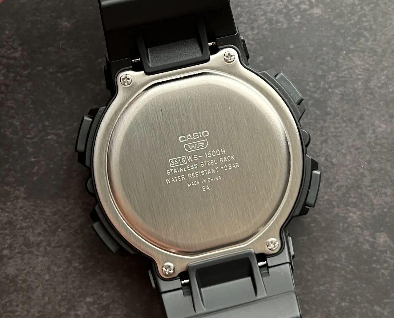 Наручные часы мужские Casio WS-1500H-1A Fishing Timer - фото 4