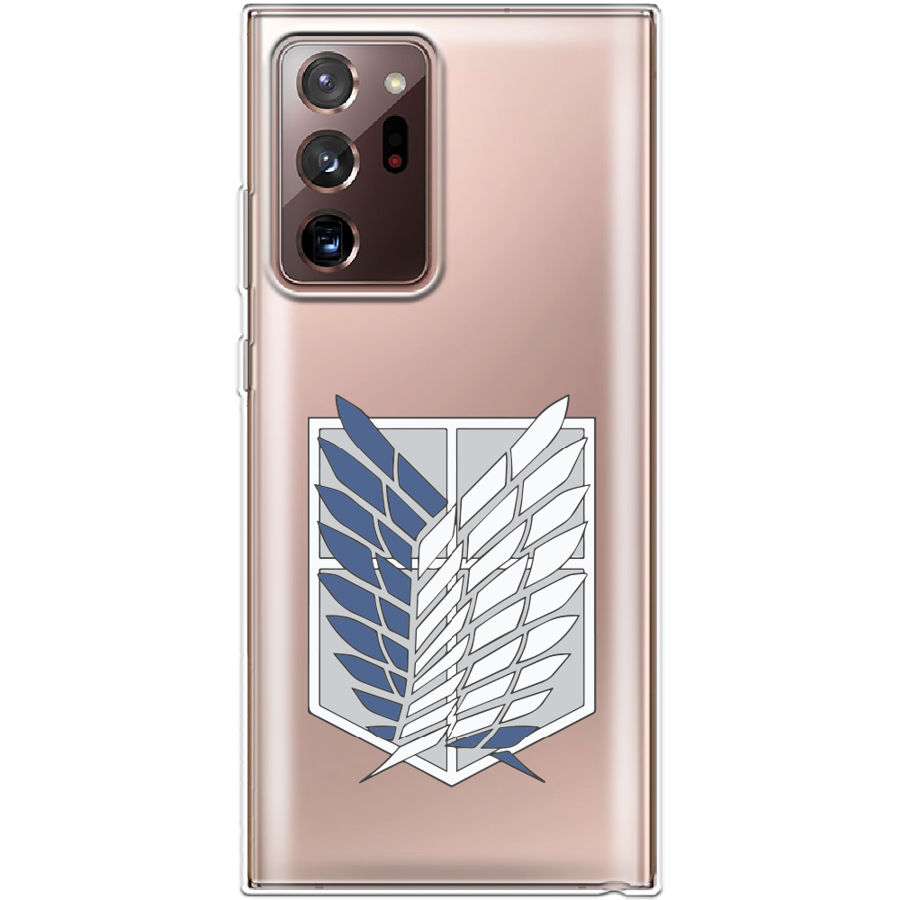 Чехол Boxface Samsung N985 Galaxy Note 20 Ultra Атака Титанов Крылья Свободы Прозрачный силикон (40573-bk88-40573)