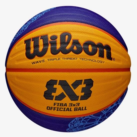 Мяч баскетбольный Wilson FIBA 3X3 GAME BALL PARIS RETAIL 2024 6F р. 6 Синий/Желтый (WZ1011502XB6F 6)