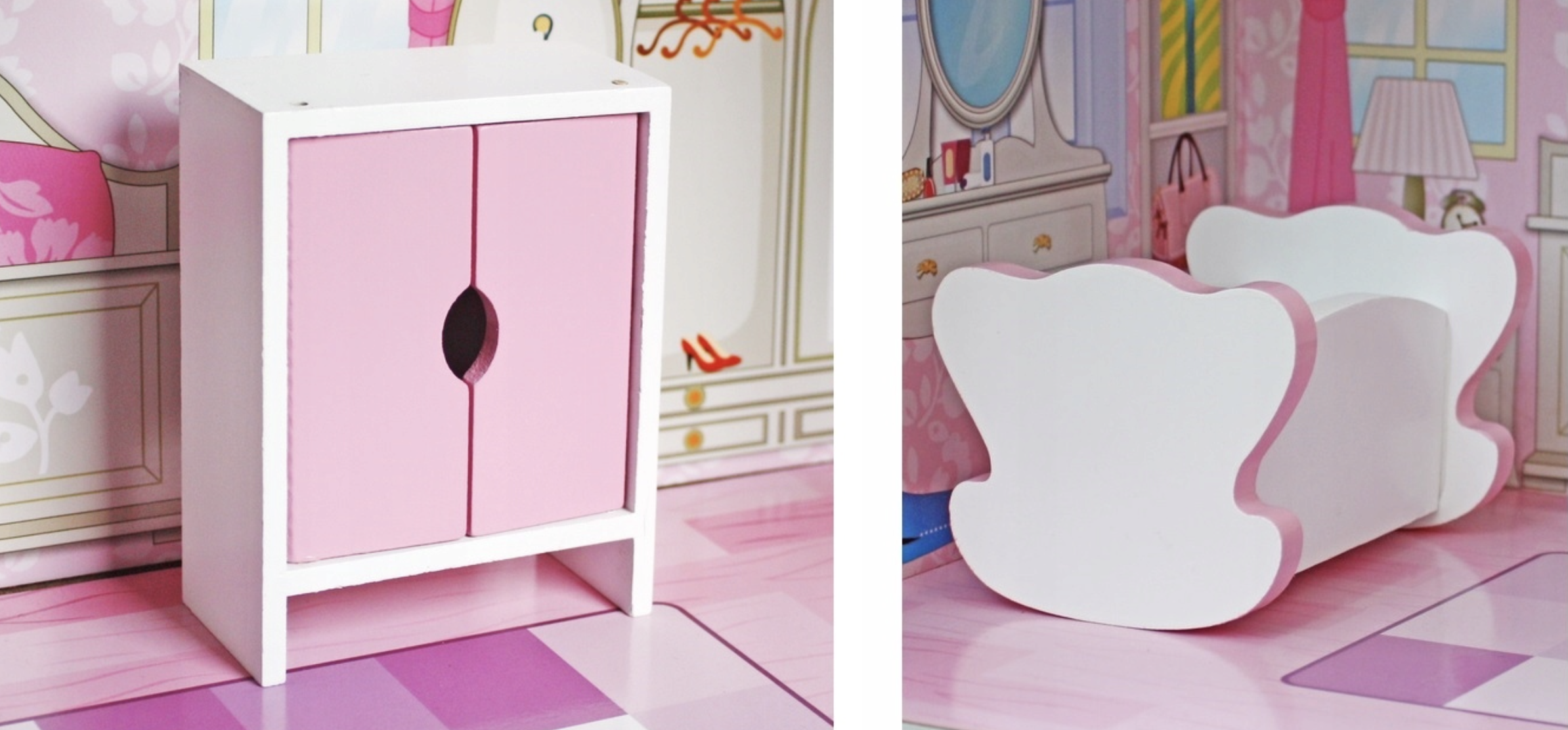 Кукольный домик деревянный PrincessDream с мебелью и террасой (2796178532) - фото 9 Кукольный домик деревянный PrincessDream с мебелью и террасой (2796178532) - фото 9