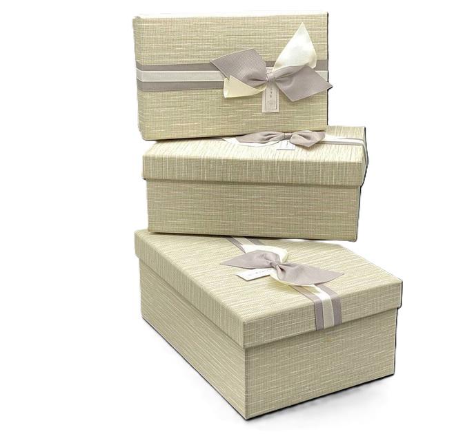 Набор подарочных коробок Stenson R33294Y Minimalism 23х16х10/21х14х8/19х12х7 см 3 шт. (606766)