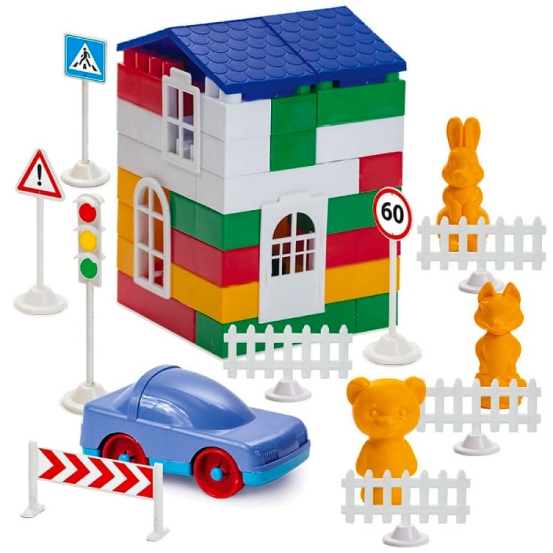 Конструктор Colorplast 1-052 лидер №3 100 дет