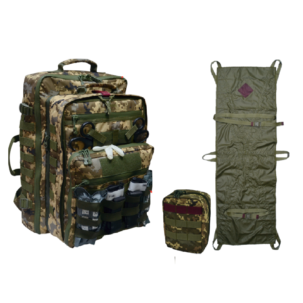 Комплект для военного медика Derby RBM-7+HM-2+M-136 4в1 рюкзак/ноши/ампульница Пиксель (1738909203) Комплект для военного медика Derby RBM-7+HM-2+M-136 4в1 рюкзак/ноши/ампульница Пиксель (1738909203)