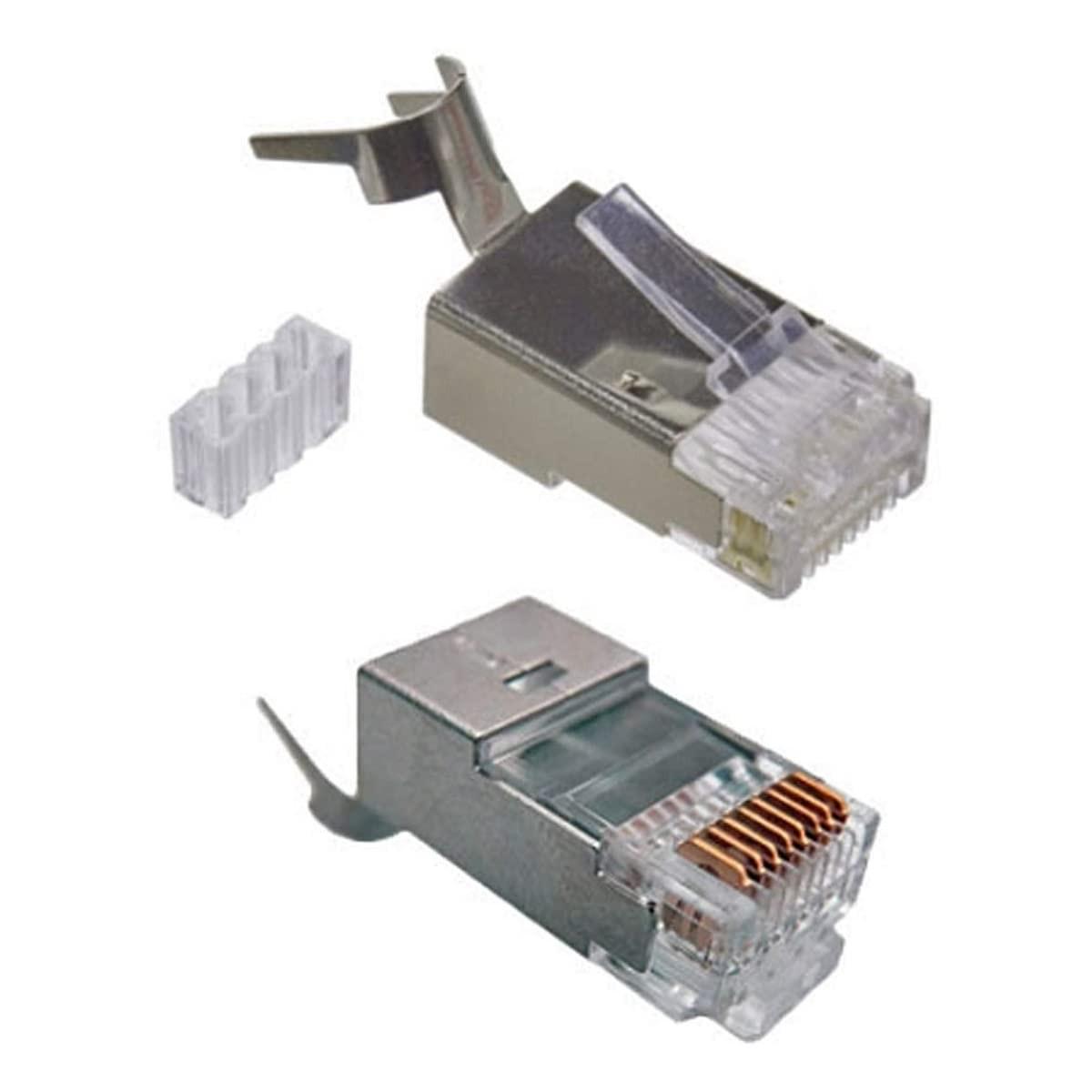 Коннектор сетевой RJ45 Kingda KD-PG8027 7 cat STP 8p8c 50 шт. (608627)