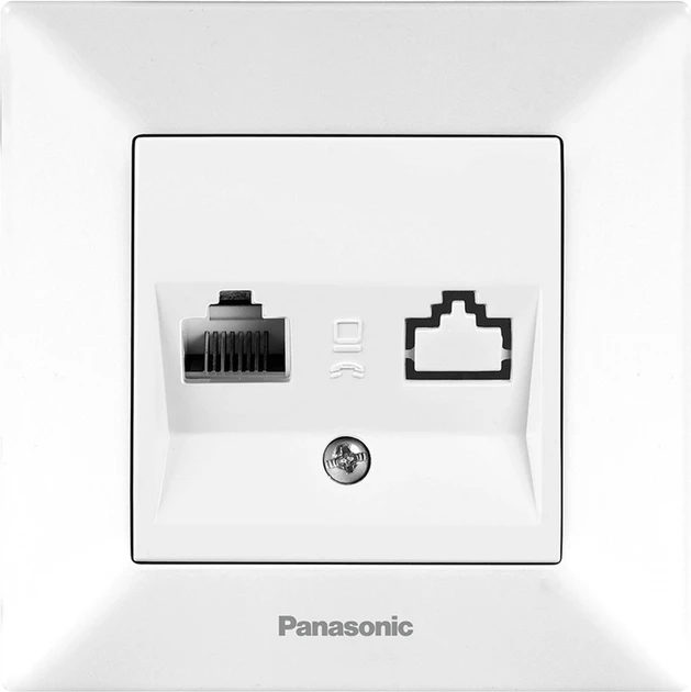 Розетка компьютерная RJ45 CAT5e Panasonic Arkedia Slim Белый