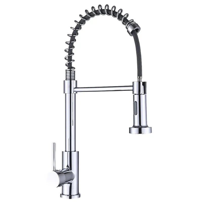 Змішувач для кухні MIXXUS Premium SPRING 017 з виливом пружина (MI6950)