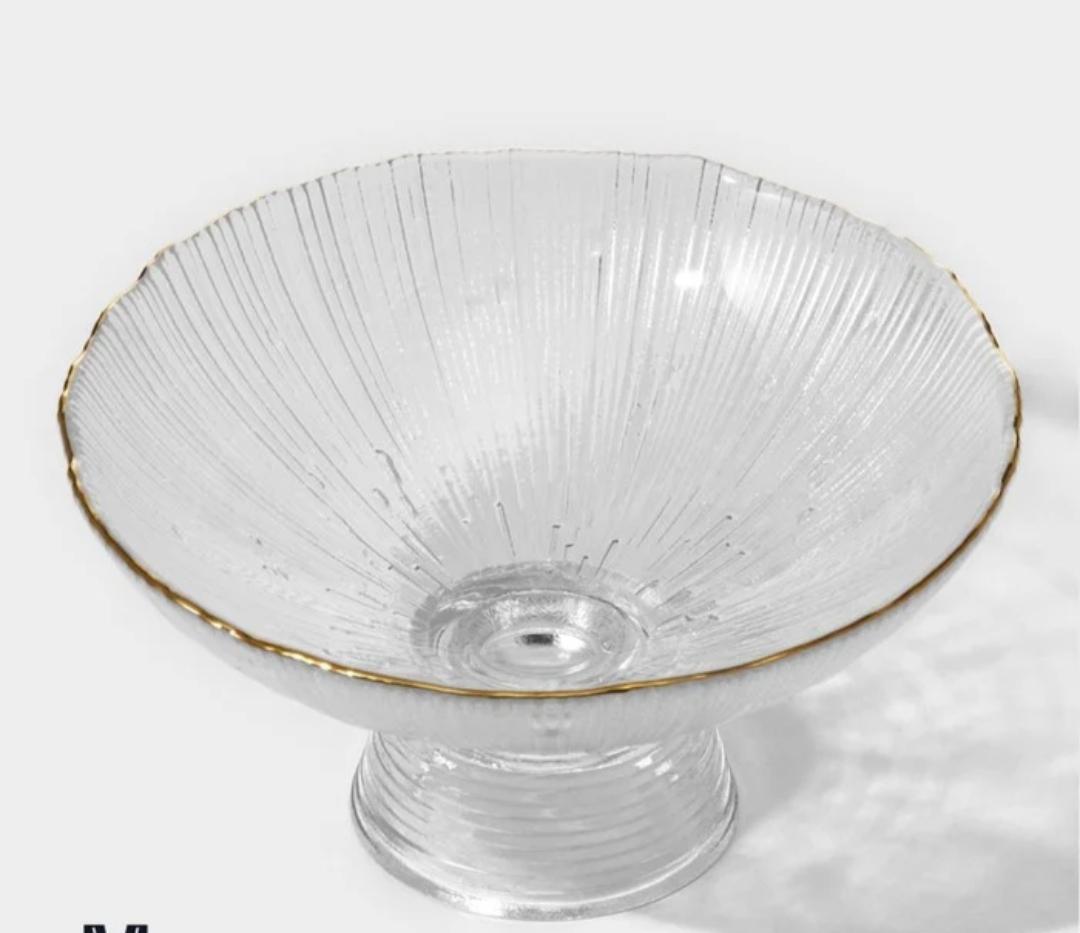 Фруктівниця YIWU HP-19-46-2 скляна 15 см Напівпрозора (HP-19-46-2) - фото 2 Фруктівниця YIWU HP-19-46-2 скляна 15 см Напівпрозора (HP-19-46-2) - фото 2