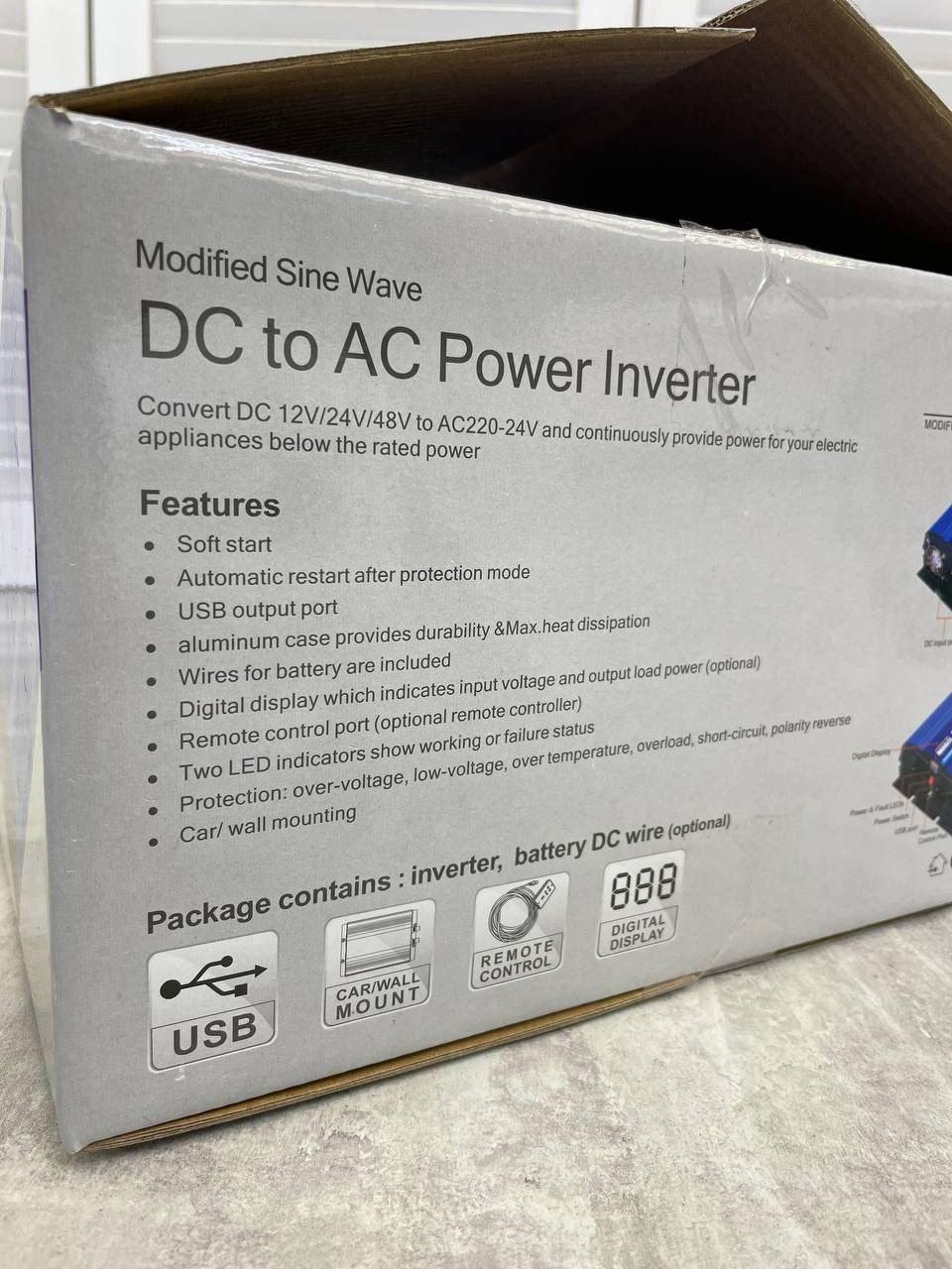 Інвертор TammaTech MS-600W 12V модифікований синус - фото 5 Інвертор TammaTech MS-600W 12V модифікований синус - фото 5