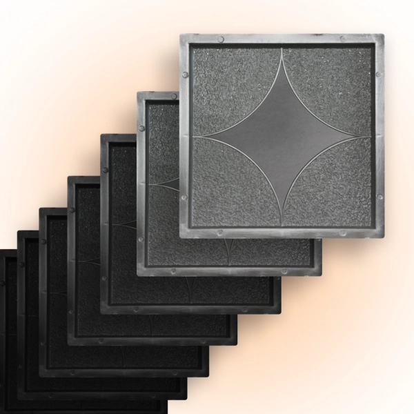 Форми для тротуарної плитки Верес-2007 Зірка 300х300 мм 25 шт. (1010125-3169) - фото 1