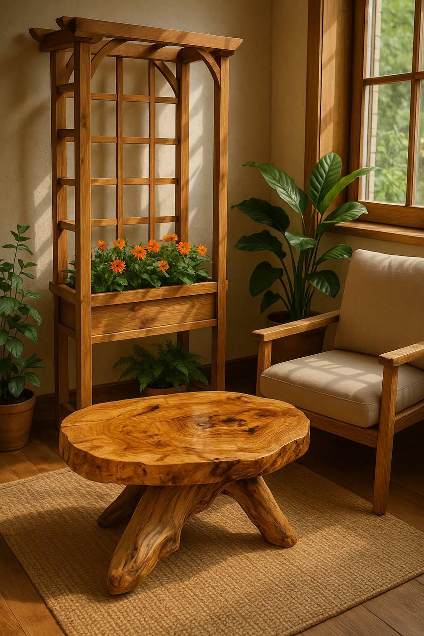 Стол ручной работы из натурального дерева (2595807634)