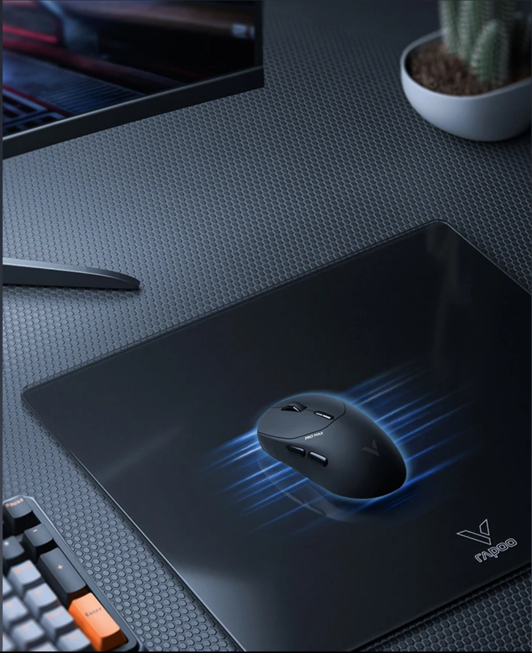 Килимок ігровий Rapoo V10Glass для миші скляний 340х290х5 мм (2644800761) - фото 8 Килимок ігровий Rapoo V10Glass для миші скляний 340х290х5 мм (2644800761) - фото 8