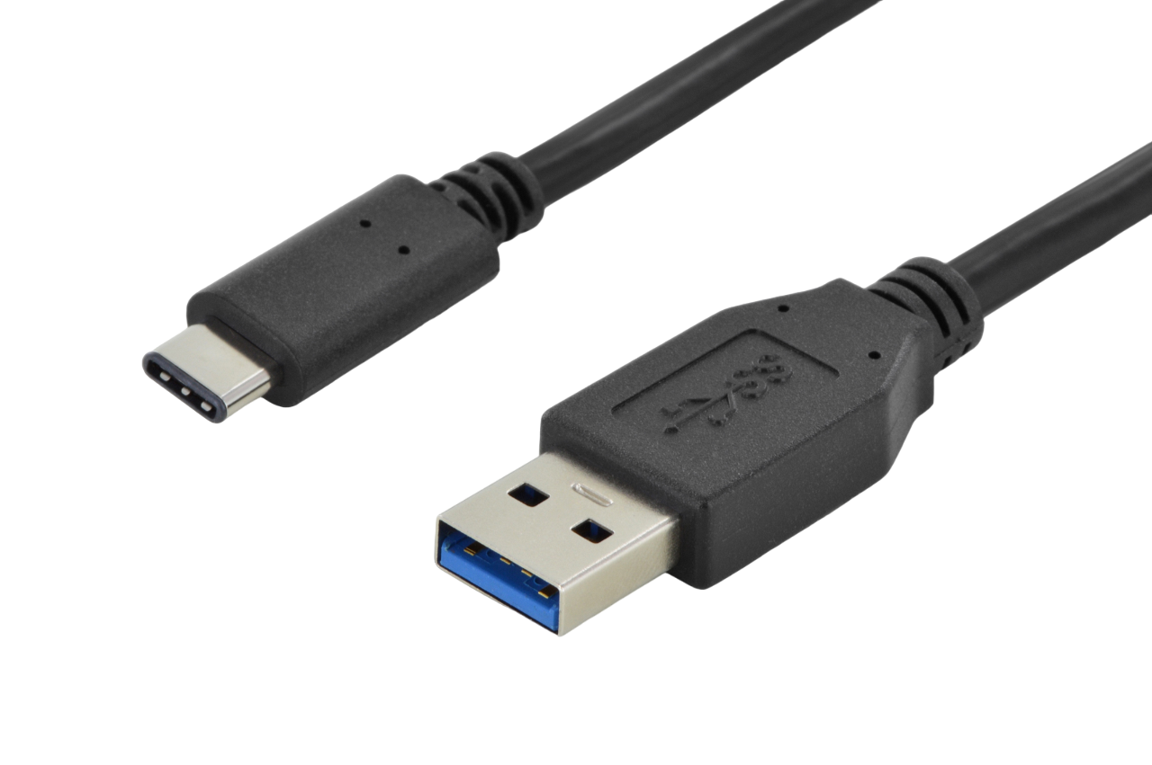 Кабель Digitus USB 3.0 AM-Type-C 1 м Black (ERC-AK-300136-010-S)