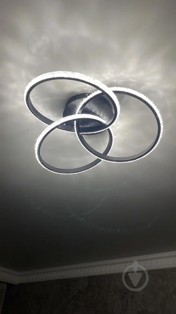 Люстра ESLLSE VITA 3R-APP-500x130-BLACK/WHITE/CLEAR 80W с пультом (10124) - фото 12