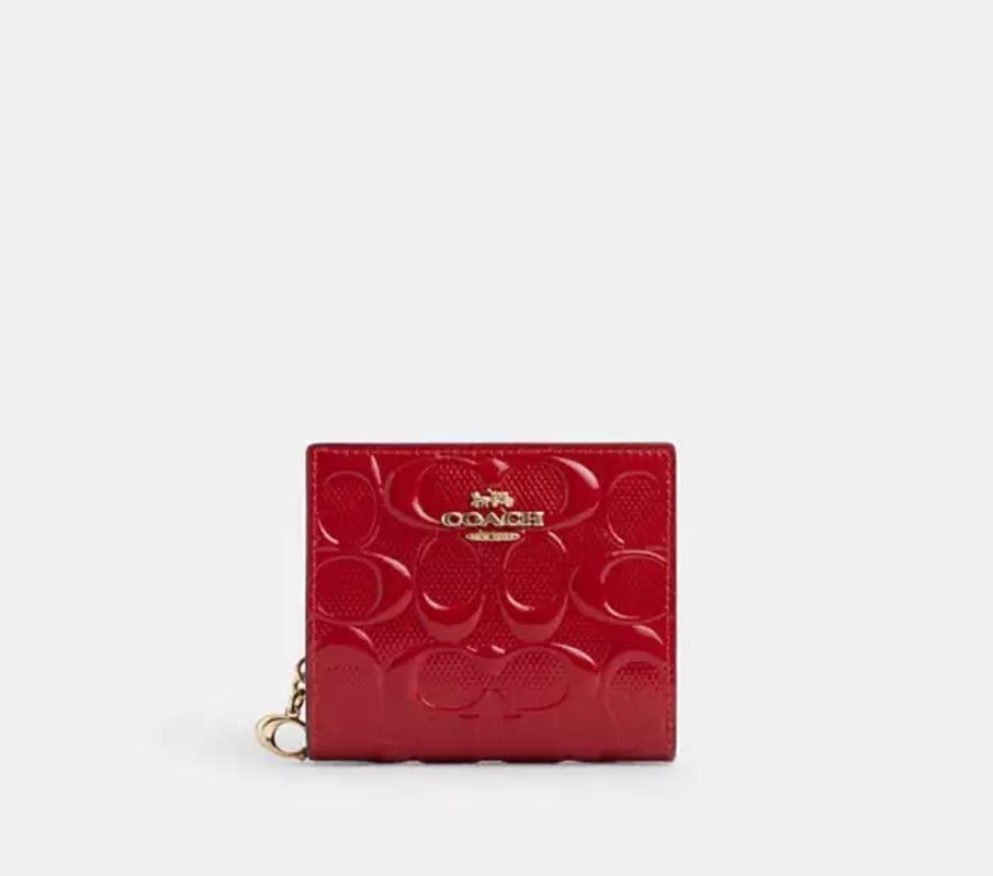 Кошелек женский кожаный Coach Snap Wallet In Signature Leather CV415 Красный (2881900493) Кошелек женский кожаный Coach Snap Wallet In Signature Leather CV415 Красный (2881900493)