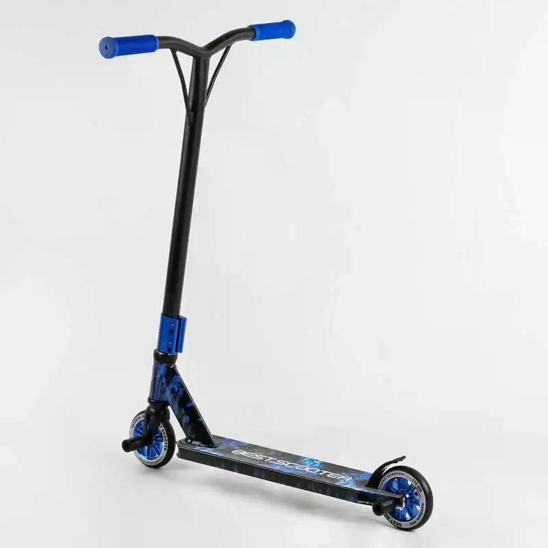 Самокат трюковый 74609 с пегами Синий (107586) - фото 4 Самокат трюковый 74609 с пегами Синий (107586) - фото 4