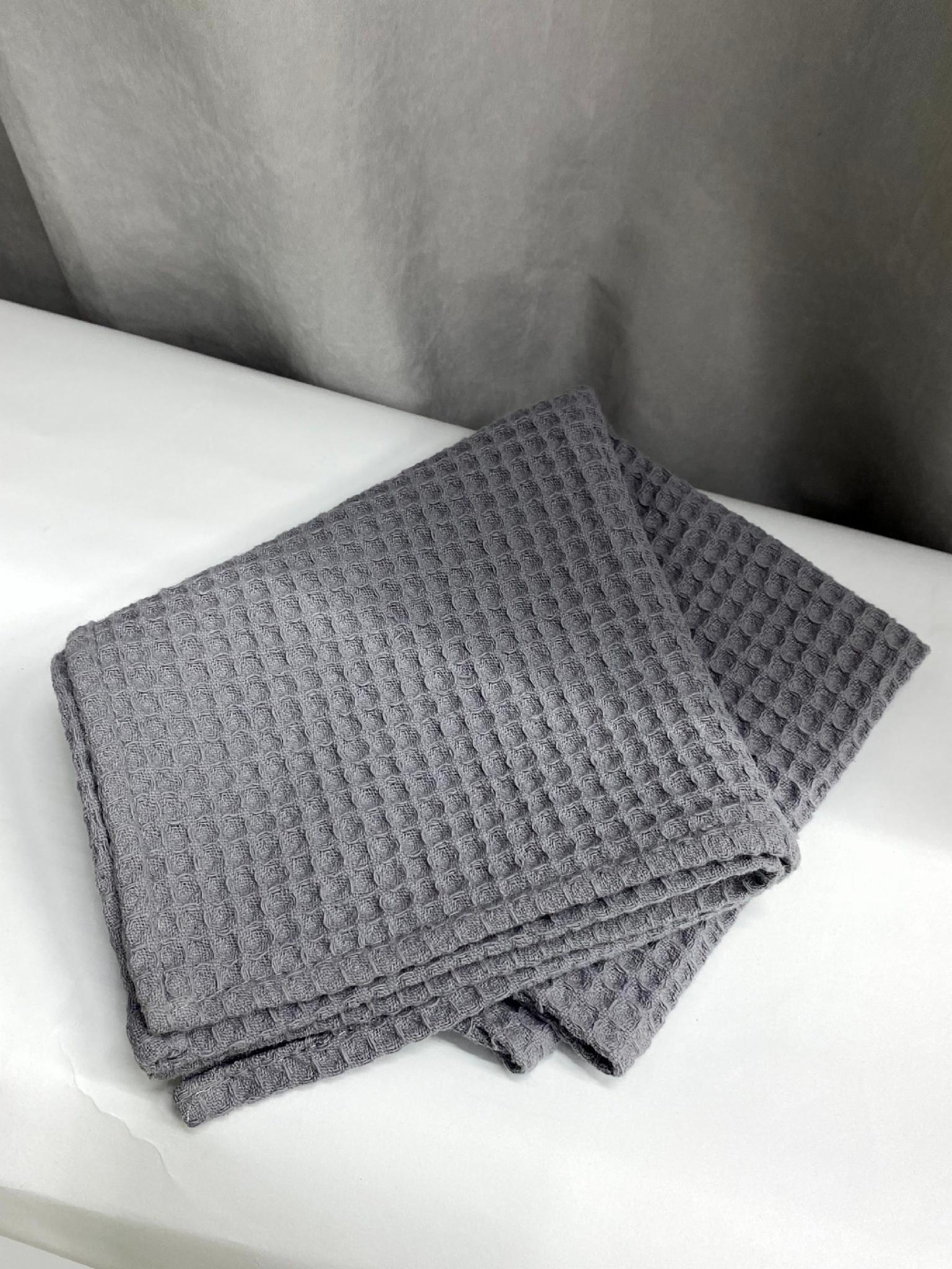 Рушник вафельний 35х60 см Графітовий