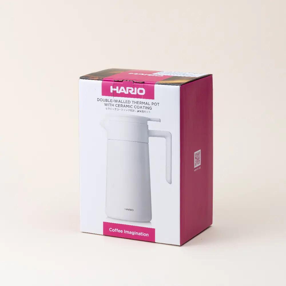 Термо-сервер для профессиональной заварки кофе Hario 600 мл Белый (CHP-600-W) - фото 8