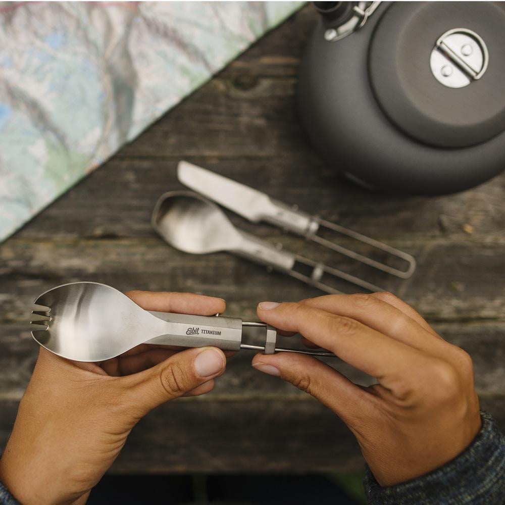 Ложка-вилка Esbit Titanium fork/spoon FSP17-TI (1054-017.0068) - фото 3
