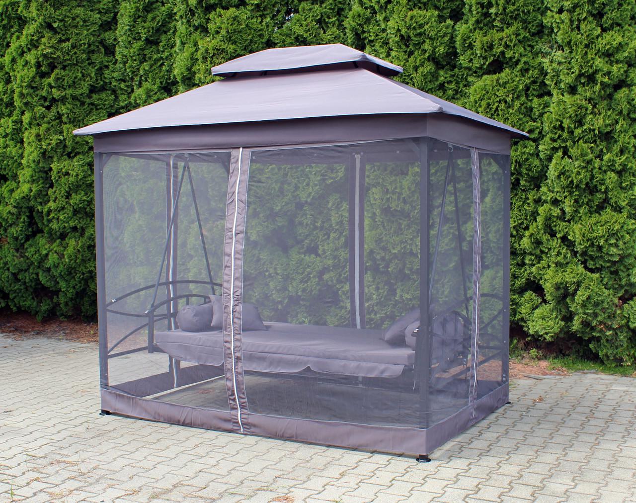 Садова гойдалка з павільйоном Just Garden Panama Сірий (2693494079) - фото 7 Садова гойдалка з павільйоном Just Garden Panama Сірий (2693494079) - фото 7