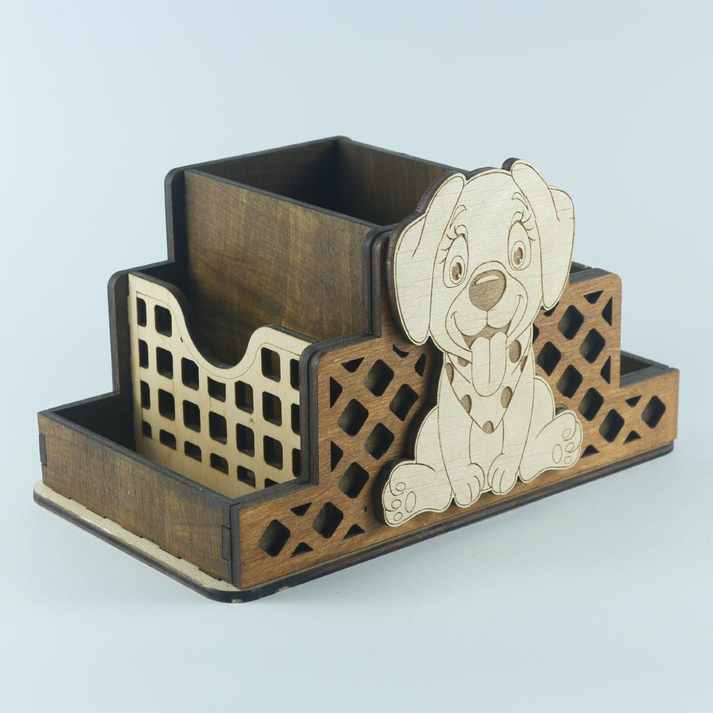 Органайзер из дерева на 5 отделений собачка 1 (03040015) - фото 6 Органайзер из дерева на 5 отделений собачка 1 (03040015) - фото 6