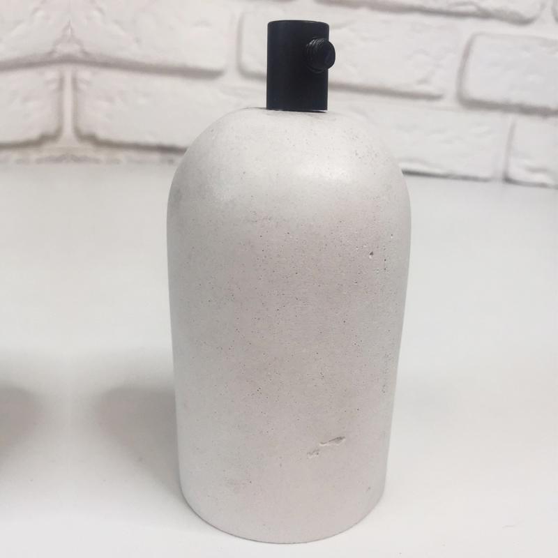 Напатронник Paraboloid бетонный круглый с патроном Белый (19926) - фото 4 Напатронник Paraboloid бетонный круглый с патроном Белый (19926) - фото 4