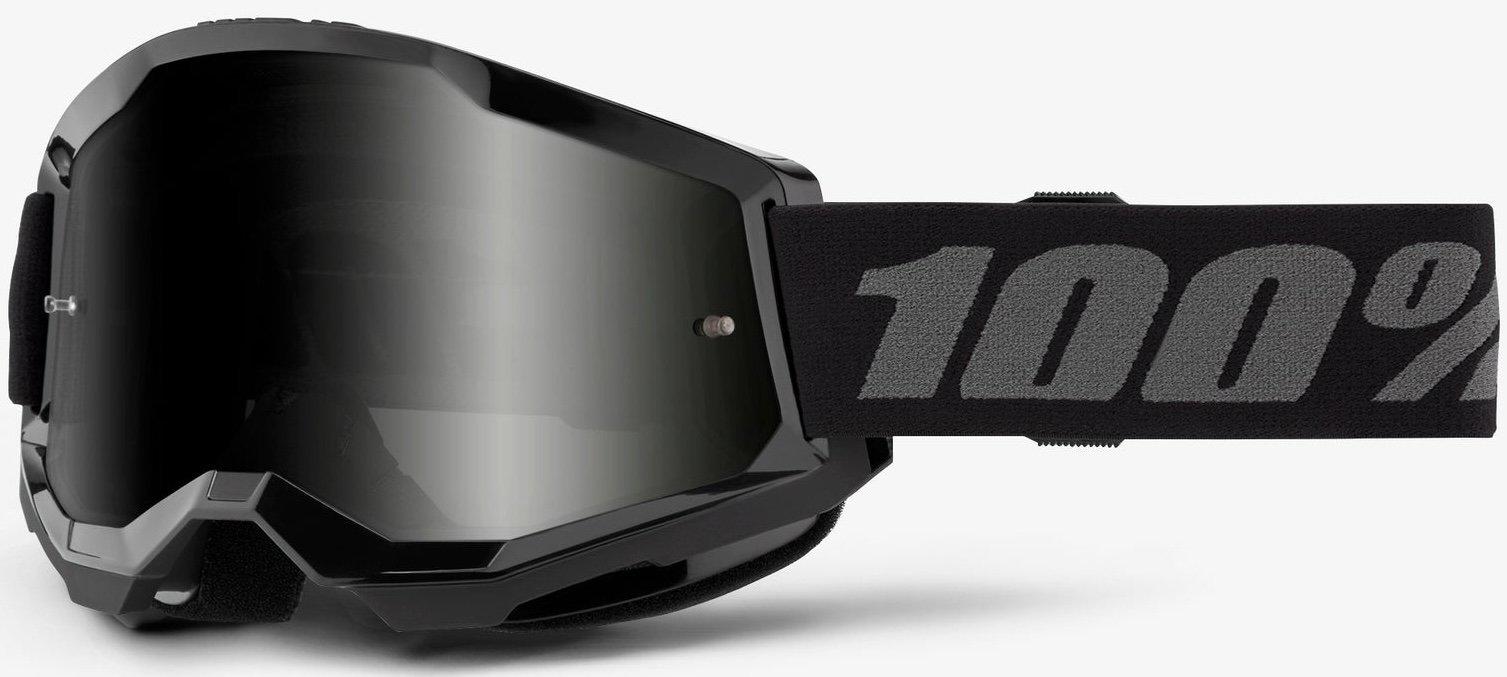 Мотоокуляри 100% STRATA 2 SAND Goggle Black/Smoke Lens (34658)