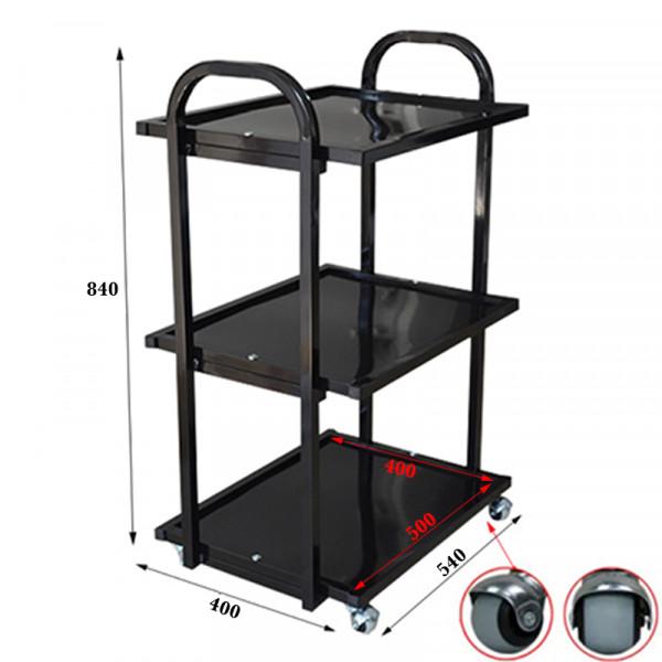 Візок косметологічний Профі Чорний - фото 2 Візок косметологічний Профі Чорний - фото 2