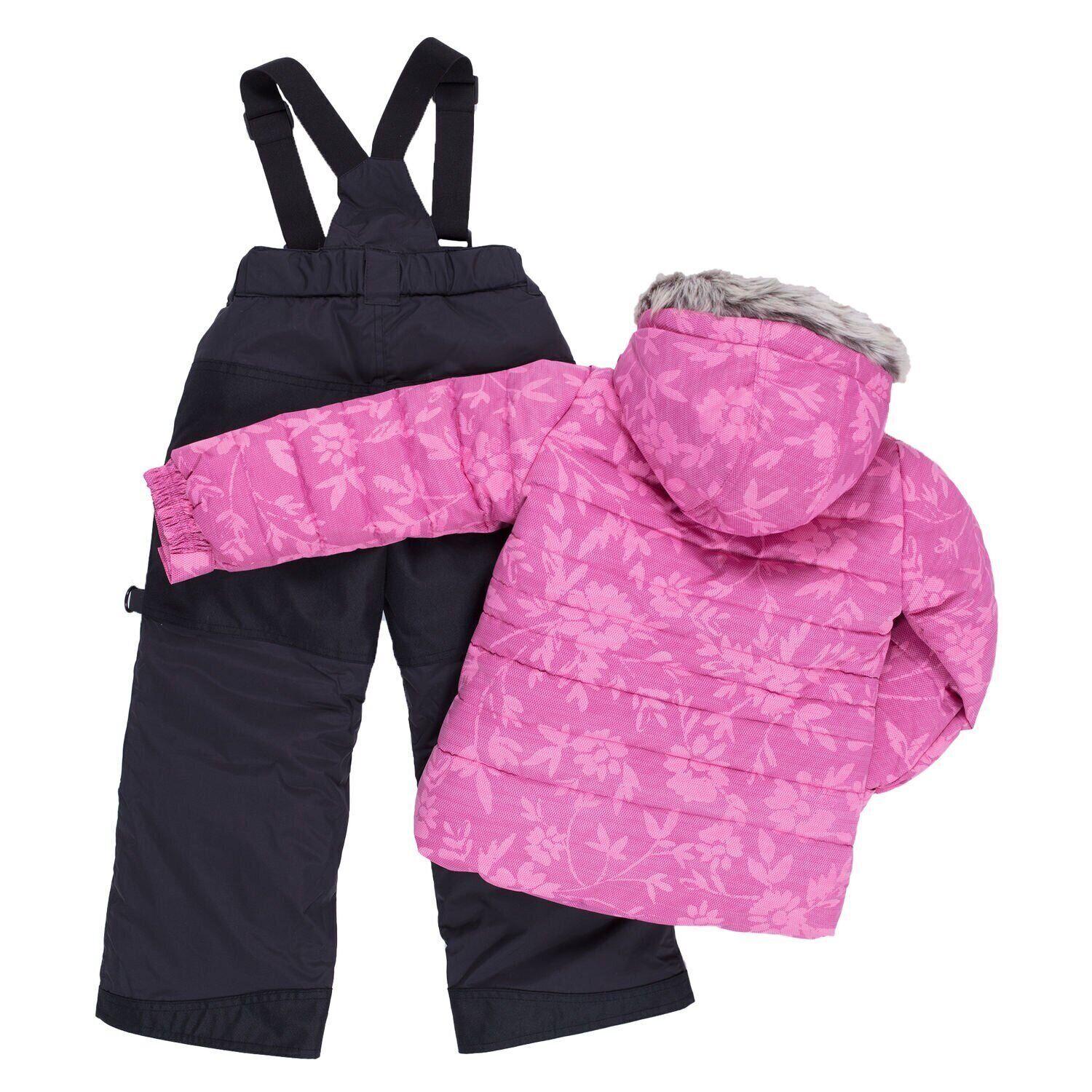 Детский зимний комплект для девочки Peluche&Tartine F19M50EF 108-116 см Лилово-розовый (F19M50EF-Royalberry_Deepgray-5) - фото 2 Детский зимний комплект для девочки Peluche&Tartine F19M50EF 108-116 см Лилово-розовый (F19M50EF-Royalberry_Deepgray-5) - фото 2