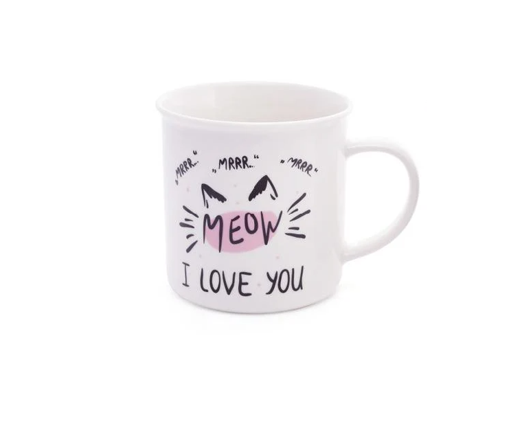 Кружка фарфорова Мяу 400 мл
