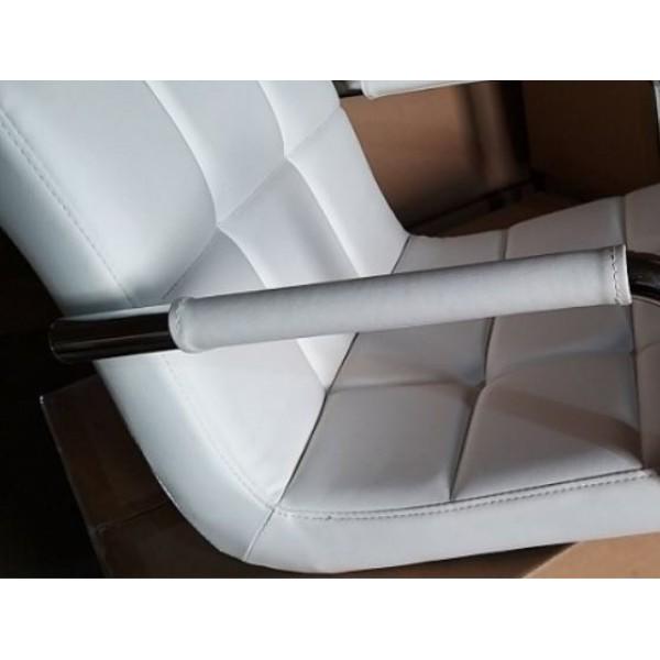 Крісло Group SDM Артур Ко хром/еко-шкіра Білий (6620453) - фото 4