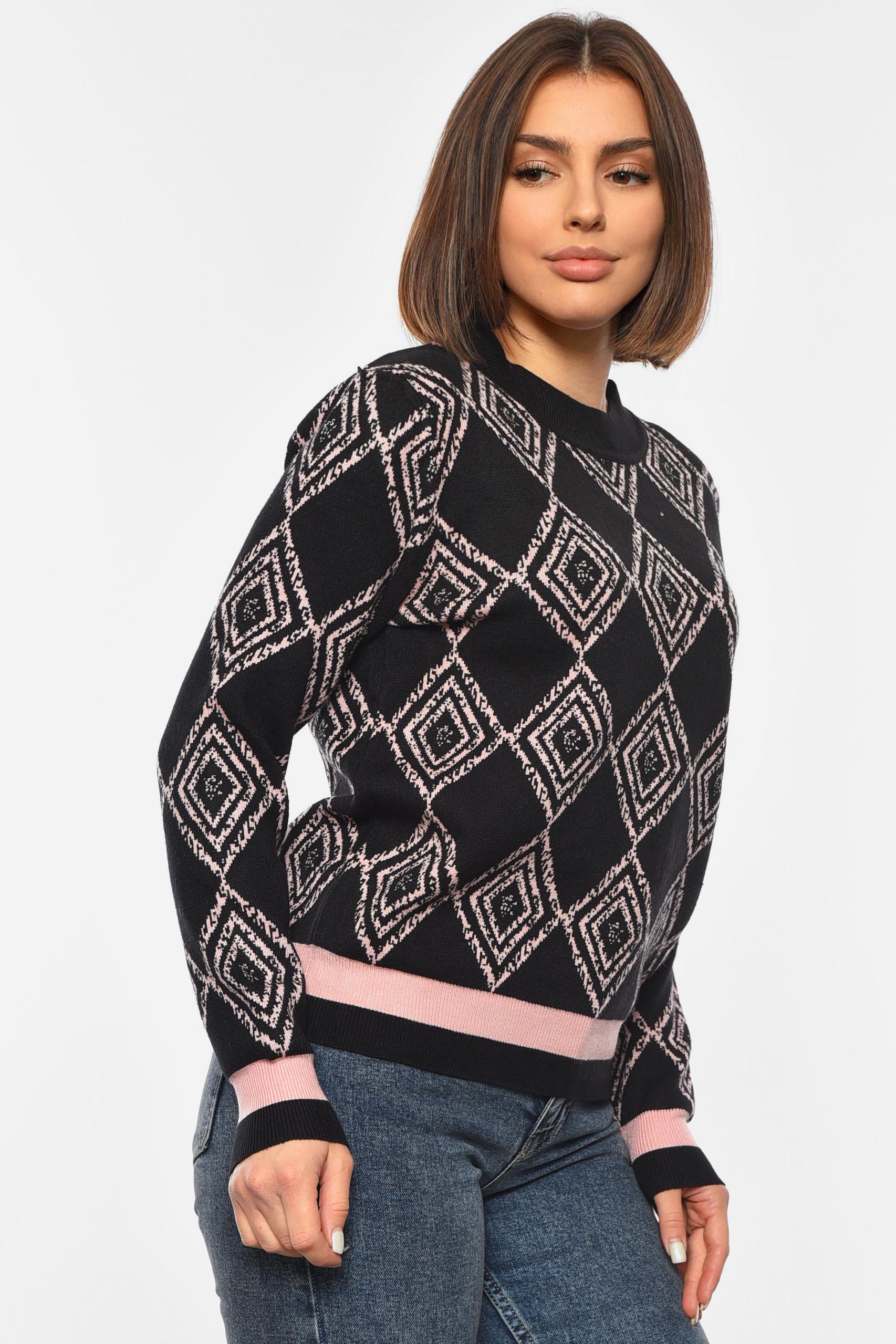 Светр жіночий S-M Чорний (192342) - фото 2 Светр жіночий S-M Чорний (192342) - фото 2