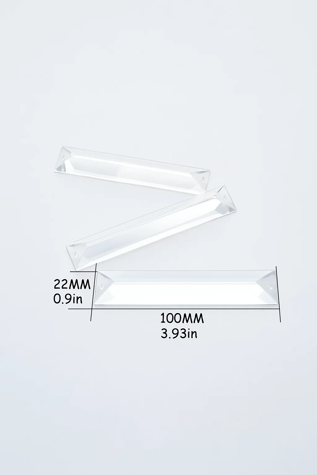 Призма 22х100 мм AAA с двумя отверстиями - фото 2 Призма 22х100 мм AAA с двумя отверстиями - фото 2